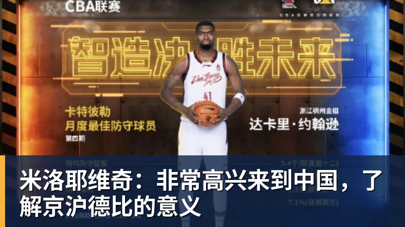 米洛耶维奇：非常高兴来到中国，了解京沪德比的意义